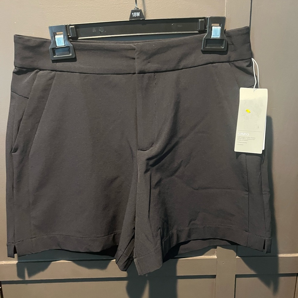Zella Zelflex All Day Black Shorts NEW Size 8 $30